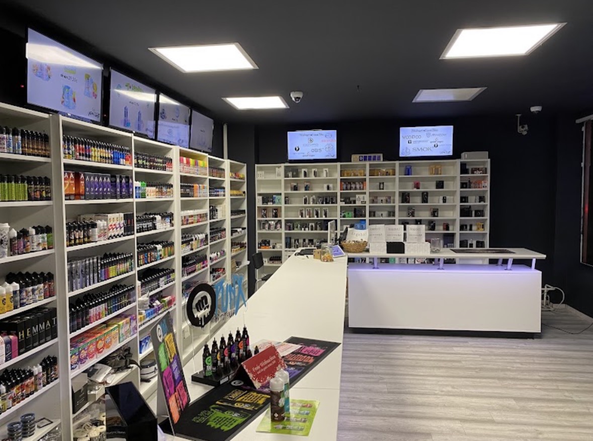 Blick in den Vape & Chill Laden in Duisburg-Walsum
